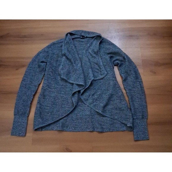 Womens Express Gray Open Front Casual Cardigan Sweater - Picture 1 of 5